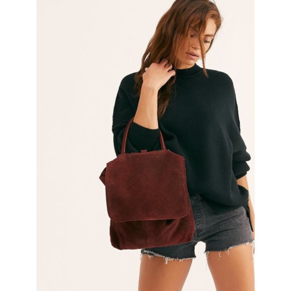 NWT Free People We The Free Paris Convertible Backpack Wine🍷 Color